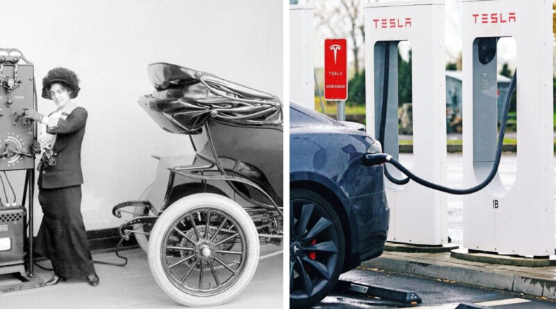 ilk elektrikli araba ve günümüz elektrikli otomobil