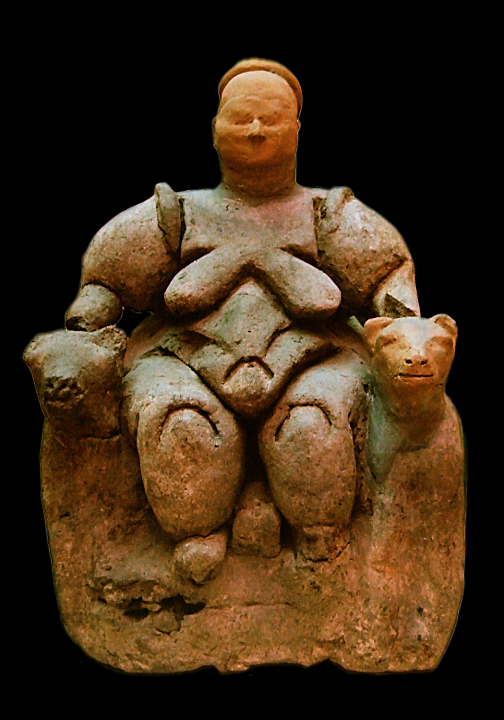 Ana Tanrıça, çatalhöyükte buluna heykel