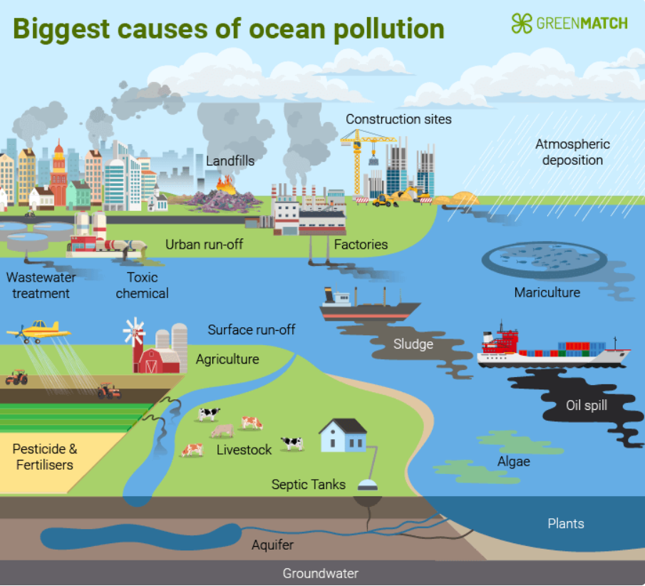 Okyanusların kirlenme şekilleri